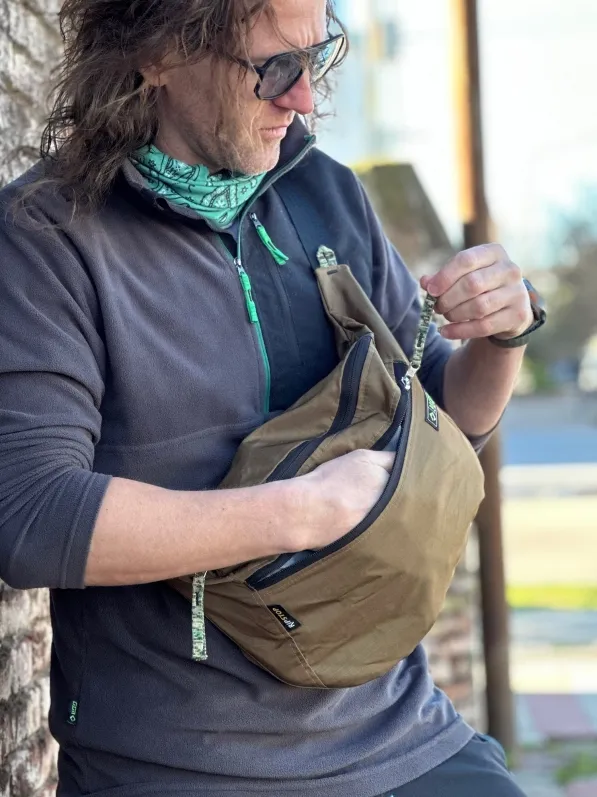 KANGU 6 Riñonera Bandolera Cordura Ripstop Impermeable