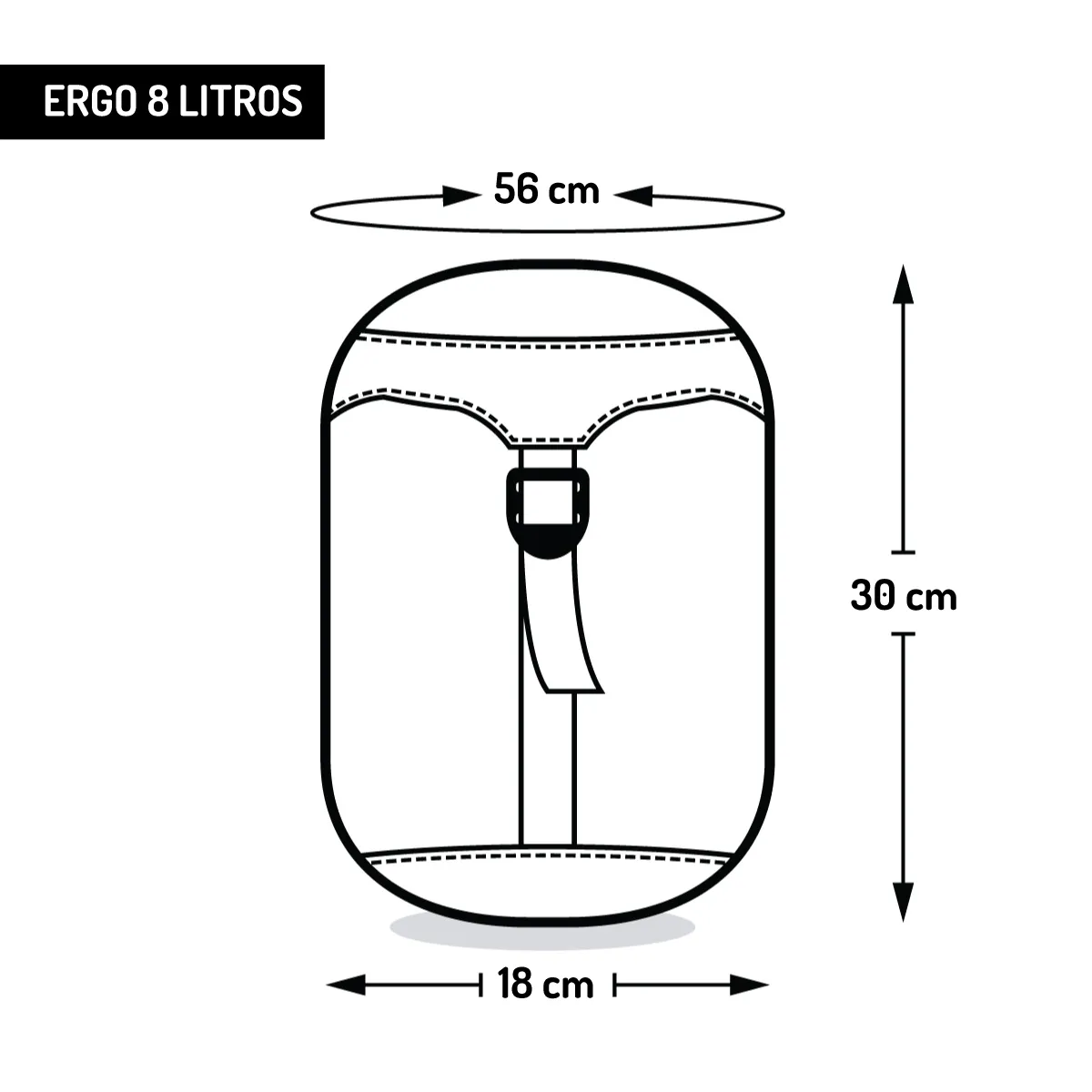 ERGO 8 Bolsa Funda Compresora 8 Lt Bolsas Campera