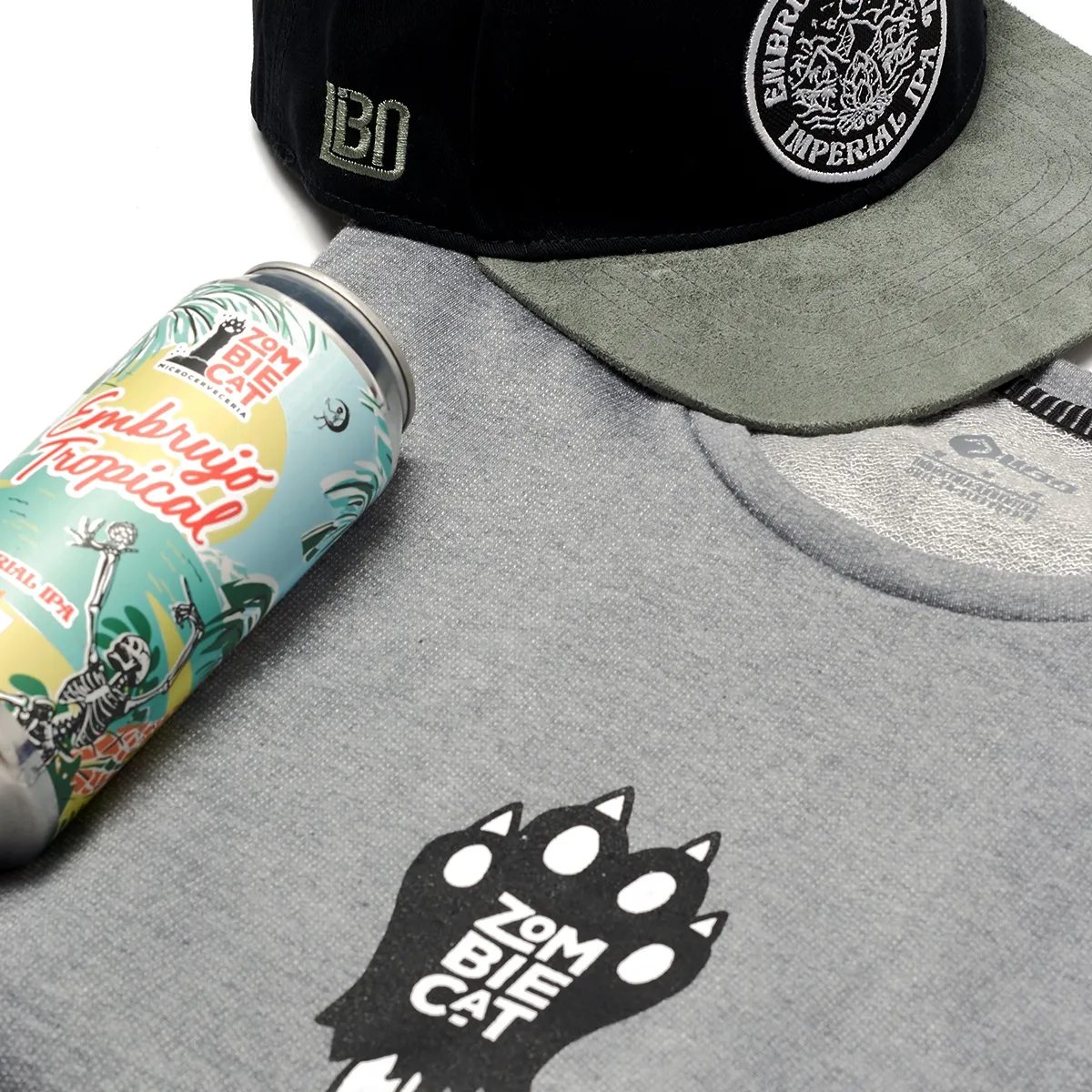 EMBRUJO TROPICAL - Remera Oversize Zombie Cat