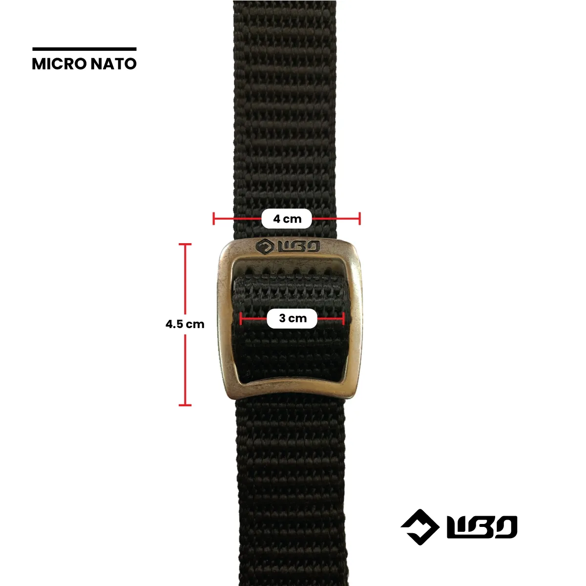 MICRO NATO 30 Cinturón 30 mm x 135 cm